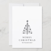 Minimale kerstfeestkaart feestdagenkaart (Voorkant)