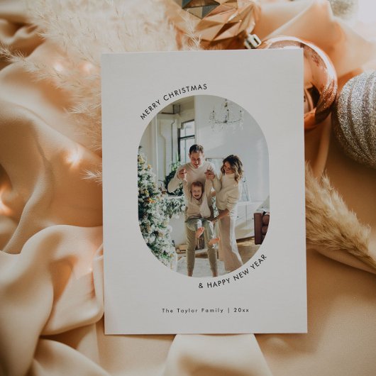 Minimale kerstfeestkaart kaart