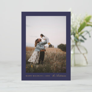 Minimale kerstfeestkaart voor marineschepen feestdagenkaart