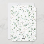 Minimale kerstfoto feestdagenkaart (Achterkant)