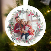 Minimale kerstfoto | Moderne maretak Ornament