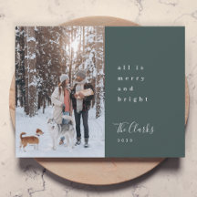 Minimale kerstfoto Scandinavian Forest Green