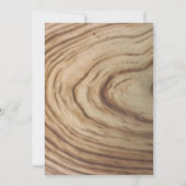 Minimale kerstfoto van Rustic Wood Holiday Kaart (Achterkant)