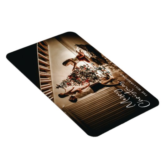 Minimale kersthandschrift met fotoscript magneet (Rechterzijde)