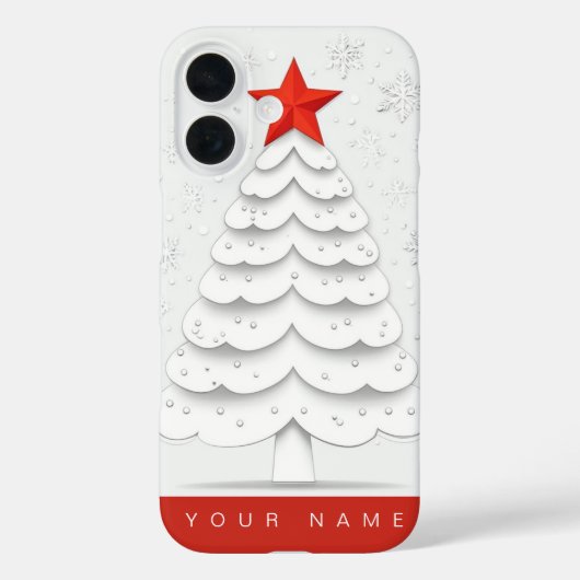 Minimale Kerstmis Case-Mate iPhone Case (Achterkant)