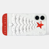 Minimale Kerstmis Case-Mate iPhone Case (Achterkant (horizontaal))