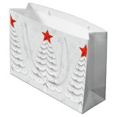 Minimale Kerstmis Groot Cadeauzakje (Achterkant Gekanteld)