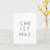 Minimale Kerstmis Kaart (Gele Bloem)