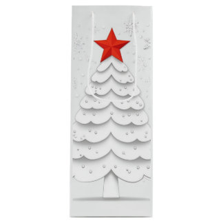 Minimale Kerstmis Wijn Cadeautas