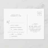 Minimale keuze voor RSVP-Briefkaart in het menu Bl (Achterkant)