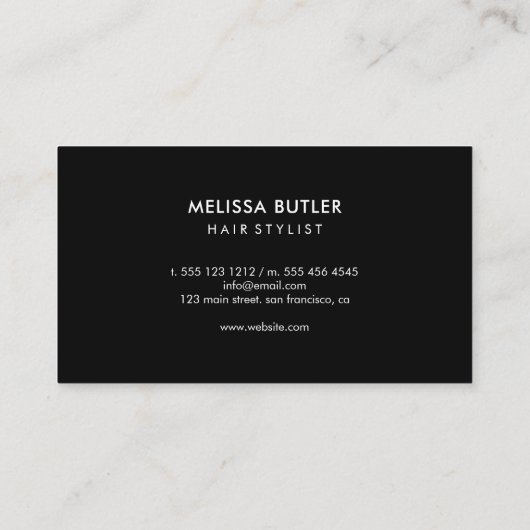 Minimale klantenloyaliteit klantenkaartje (Achterkant)