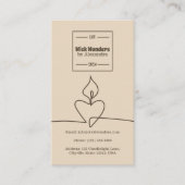 Minimale Klassieke Apothecaire Kaars Visitekaartje (Voorkant)