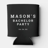 Minimale klassieke Bachelor Party Koelbox Blikjeskoeler (Achterkant)