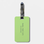 Minimale kleur bagagelabel (Achterkant verticaal)