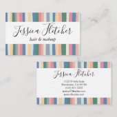 Minimale kleurafslag kleverend visitekaartje (Voorkant / Achterkant)