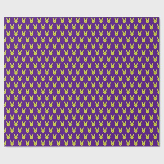 Minimale konijnenpatroon cadeaupapier (Vlak)