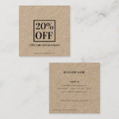 Minimale korting (Voorkant / Achterkant)