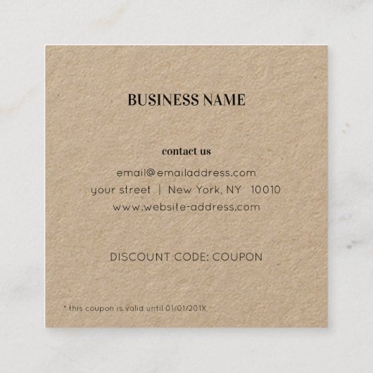 Minimale korting (Achterkant)