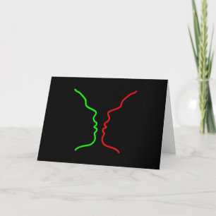 Minimale Kunst - Sensuele MIS, Laten we een KUS he Feestdagen Kaart