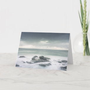 Minimale landschapsfoto van kustgebieden kaart