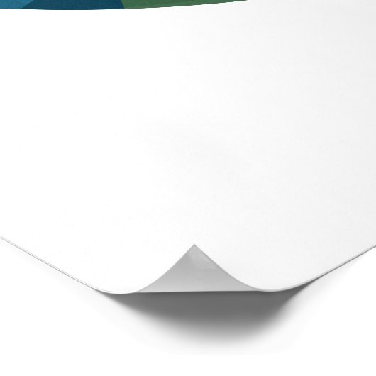 Minimale landschapskunst poster (Hoek)