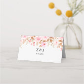 Minimale Leaf Boho Floral Bruiloft (Achterkant)