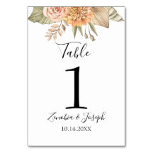 Minimale Leaf Boho Floral Bruiloft