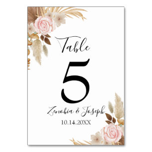 Minimale Leaf Boho Floral Bruiloft Kaart