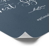 Minimale lebben | Aangepast tekstteken voor late b Poster (Hoek)