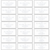 Minimale lebben | Adresetiketten met een donkerbla Sticker (Voorkant)