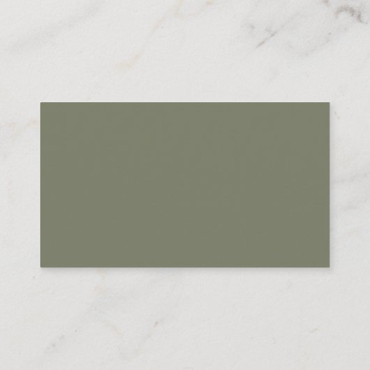 Minimale lebben | Donkere groene cadeauregistratie Informatiekaartje (Achterkant)
