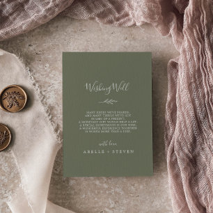 Minimale lebben Donkere groene wending well Informatiekaartje