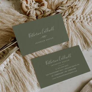 Minimale lebben   Donkergroen Visitekaartje