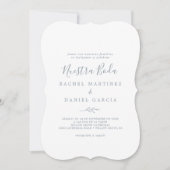 Minimale lebben | Dusty Blue Spain Nuestra Boda Kaart (Voorkant)