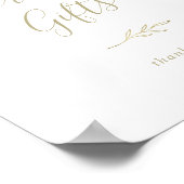 Minimale lebben | Goud en Kaart Poster (Hoek)