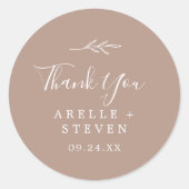 Minimale lebben | Neutrale dank U voor Sticker (Voorkant)