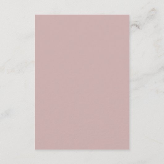 Minimale lebben | Roze en witte Kaart met details (Achterkant)