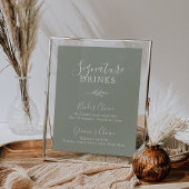 Minimale lebben | Sage Green Signature Drink Poste Poster