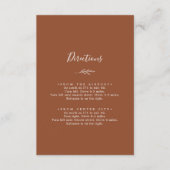 Minimale leboog-terracottrichting informatiekaartje (Voorkant)