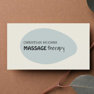 Minimale legante bloedmassagetherapeut visitekaartje
