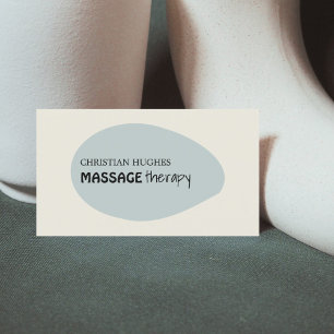Minimale legante bloedmassagetherapeut visitekaartje