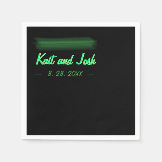 Minimale legante Fab Style Wedding Servetten (Voorkant)