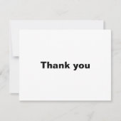 Minimale legante officiële bruiloft bedankkaart (Voorkant)