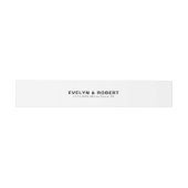 Minimale legante officiële bruiloft uitnodigingen wikkel (Vlak)