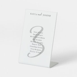 Minimale legantietabel nummer 3 reclamebord met voetstuk