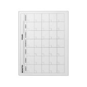 Minimale lege kalender notitieblok (Gedraaid)