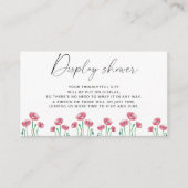 Minimale lenteschermdouche informatiekaartje (Voorkant)