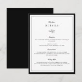 Minimale leverbandsluitingskaart kaart (Voorkant / Achterkant)