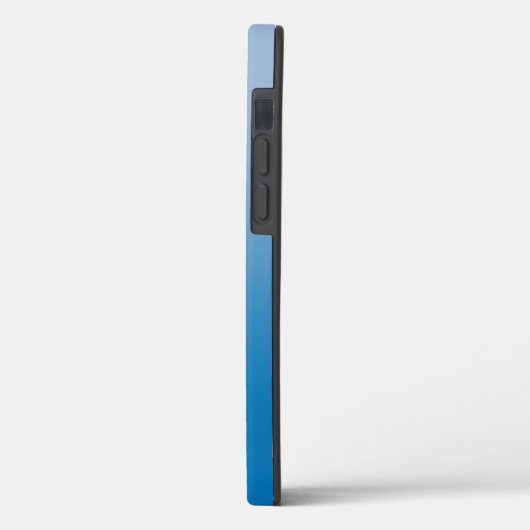 Minimale lichtblauw tot donkerblauw verloop Case-Mate iPhone case (Achterkant / Links)