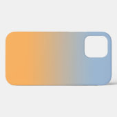 Minimale lichtblauw tot Oranje verloop Case-Mate iPhone Case (Achterkant (horizontaal))
